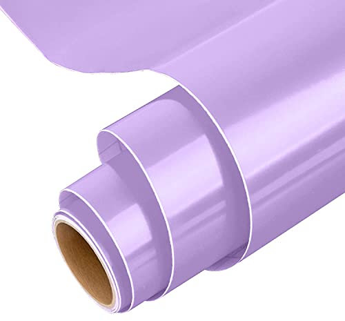IModeur Vinilo adesivo viola - 30,5 cm x 153 cm pellicola adesiva viola lucido, vinile viola per Cricut, Silhouette Cameo, La maggior parte delle macchine da taglio
