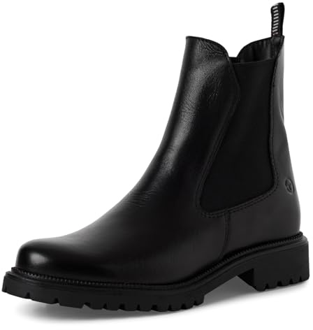 Tamaris Women Chelsea Boots, Ladies Ankle Boots,Low Boots,Half Boots,Bootie,Slip Boot,high,Black,41 EU