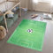 TAPISO Emma Teppich Waschbar bei 30 Grad Grün Sportplatz Fußball bedruckter Kinderteppich Antirutsch Kinderzimmer Jugendzimmer Modern ÖKO-TEX 80 x 150 cm