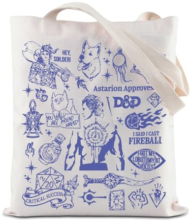 BG3 - Borsa a tracolla riutilizzabile per la spesa, motivo: Astarion, idea regalo per giocatori