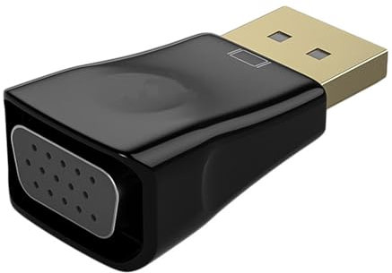 Generic Adaptateur DP VGA - Convertisseur De Signal HD 1080P, Connecteur HD Pour Convertisseur De Signal Universel | Adaptateur Câble DP VGA Pour Ordinateur