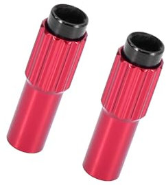 Motoforti Universal Bicycle Cable Adjuster Bolt, Metal, Red, 2 Pcs