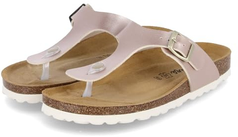 Beliana 0027/299/Platin Nac/408 80 Met Pantolette Synthetik Damen in Gold