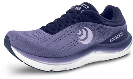 Topo Athletic Magnifly 5 Damen Straßenlaufschuhe, bequem, leicht, gepolstert, langlebig, 0 mm, Straßenlaufschuhe, Sportschuhe für Straßenlauf, Violett / fliederfarben, 37.5 EU