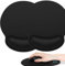 2 Pièces tapis de souris, tapis de souris ergonomique, Tapis de Souris, Tapis de Souris Ergonomique avec Repose Poignet, Portable, Parfait pour Ordinateur, Bureau, Travail