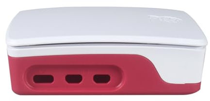 NPXUAMTJ Für RPi 5B Gehäuse Rotes ABS Gehäuse Mit Temperaturgesteuertem Lüfter Unterstützt Cluster Stacking Für RPI 5B Entwicklungsboard