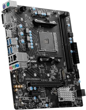 Placa Madre Placa Base Fit For MSI B450M-A Pro MAX II con Memoria DDR4 de Doble Canal, M.2, SATA III, USB 3., Compatible procesador R9 y zócalo AM4
