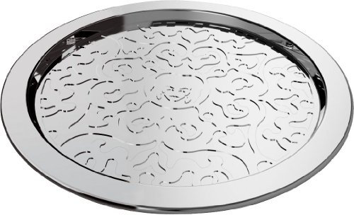 Alessi Mw05/15 Dressed dessous de Bouteille en Acier Inoxydable 18/10 Brillant avec Décoration en Relief