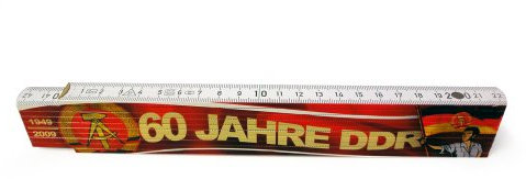 OLShop AG Zollstock 60 Jahre DDR 1949 bis 2009 Ostalgie Gliedermaßstab, Metermaß