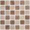 LPS Pack of 10 Tile stickers Brown stone travertine effect Mosaic self adhesive wall art decor tile transfers bathroom backsplash kitchen splashbacks peel and stick cover