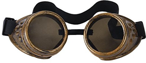 MagiDecor Schweißerbrille Steampunk Cyberbrille Gothic Schweiß Cosplay Fotos für Verkleiden