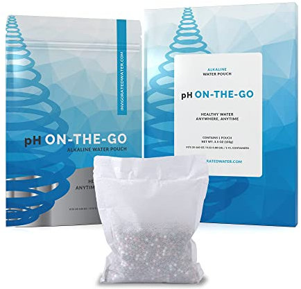 Invigorated Water Portable Alkaline Water Filter - Long Lasting Multi-Stage Water Filter - Removes Chlorine Heavy Metals and Fluoride - Difference You Can Taste - Better Detox and Weight Management