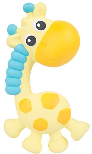 Playgro Jerry Giraffe Beißelement und Quietsche Natur, Ab 0 Monaten, Mehrfarbig, 40202