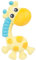 Playgro Jerry Giraffe Beißelement und Quietsche Natur, Ab 0 Monaten, Mehrfarbig, 40202
