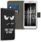 kwmobile Wallet Case kompatibel mit Alcatel 1 (5.0) Hülle - Cover mit Ständer und Kartenfächern - Don't Touch My Phone Weiß Schwarz
