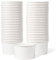 MATICAN Lot de 50 coupes à glace en papier jetables de 163 ml pour aliments chauds ou froids, fournitures de fête de 163 ml pour sundae, yaourt glacé, soupe, blanc