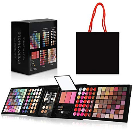 RoseFlower Schminkkoffer Beauty Case Mehrfarbig Lidschatten Make Up Pallete Profi-Augenpalette multifunktionale Set Satte Farben Kosmetik Kit