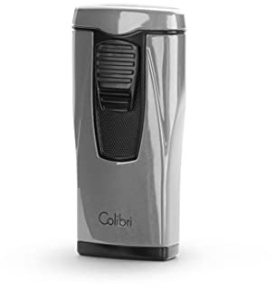 Colibri Monaco Sturmfeuerzeug | Dreistrahl Jet Feuerzeug Für Zigarren | Windbeständig | Elegante Geschenkbox | Zwei Jahre Garantie | Funktioniert mit Butan (Nicht im Lieferumfang enthalten)