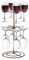 GeLive Flight Server Stand Wine Glasses Display Holder Tree Stemware Rack Hanger Organizer for Wine Tasting Party Bar Decoration Bronze