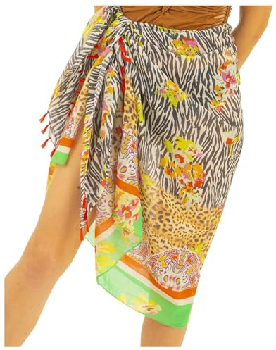 Mandala Life ART Damen Sarong, Pareo,Bikini Vertuschen, Strandtuch,Wickelrock, TapisserieWickeltuch Schal Halstuch - Hochwertiger Rayon - Weich und Leicht