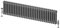 Go Bathrooms Utopia Grey Horizontal Radiator 300 x 1370mm Traditional Cast Iron Style 2 Column Anthracite Central Heating Living Room Radiator