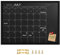 TORASO Kalender-Kreidetafel, 45,7 x 61 cm, magnetische Oberfläche, schwarzer Rahmen, Kreidetafel für Planung, Schulstundenplan, Memo, Hängetafel für Büro, Schule und Zuhause (YLHB-BK-4560)