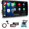 SEMAITU Car Radio with DAB, Android 12 CarPlay, 9 Touchscreen, GPS, WiFi, BT, USB, FM RDS, DSP EQ, Radio, Rearview Camera, for VW, Golf 5 6 Passat Polo Skoda Tiguan Seat - 2GB+32GB（TH0029DAB-UK）