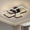 Comely LED Deckenleuchte Modern, 45W Küchenlampe Schwarz Wohnzimmerlampe, Modern Deckenlampe LED für Küche, Schlafzimmer, Esszimmer, Korridor, Neutrales Licht 4000K