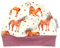 Kleine Könige Mütze Baby Mädchen Beanie · Modell Horses Pferde Ponyhof weiß, Beere Mel · Ökotex 100 Zertifiziert · Größe 98/104