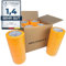 HASKYY Goldband Malerkrepp Kreppband 10x Malerband 50mm x 50m Profi Abdeckband Malertape Klebeband Washi Tape Gold Papiertape Selbstklebend