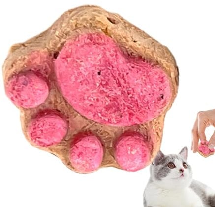 Temptation Katzen-Leckereien,Pfoten-Katzen-Leckereien | Katzensnacks Katzenpfotenkekse - Gesunde Katzensnacks, Katzenfutter in Pfotenform, Katzenkekse, natürliche Katzenkekse, Trainingskekse