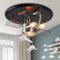 JHYPVII Modern Deckenlampe Kinderzimmer Junge, Kreative Astronauten Kinder Deckenleuchte Weltall Theme, E27 Kinderzimmer Lampe Decke Junge 2 X E14, ø 40 cm