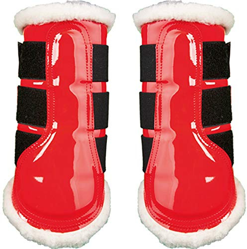 HKM 547956 HKM Gamaschen -Comfort Lack-, L, rot