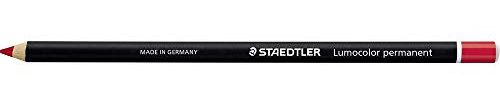 Staedtler Permanent Glasochrom – Graphite Pencils (Red)