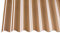 Acryl Wellplatten Profilplatten Sinus 76/18 wabe Struktur bronce 3 mm (2500 x 1045 x 3 mm)