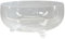 Ullmannglass Cuenco de cristal con 3 patas de diámetro aprox. 23,3 cm.