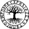 Samunshi® Wandtattoo Yggdrasil mit Runen C Wandaufkleber Wandsticker Aufkleber 80 x 80cm schwarz