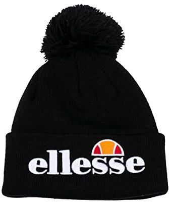 ellesse Girl's Velly Pom Junior Beanie Mütze, Schwarz, Onesz
