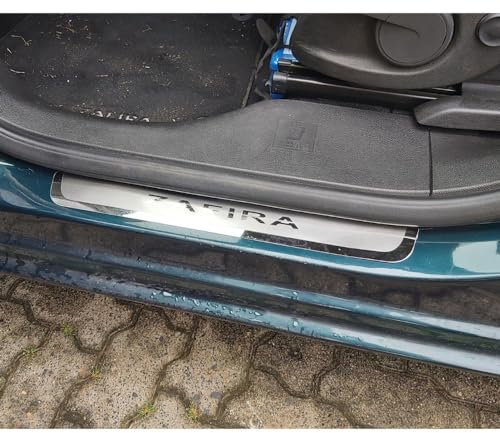 Einstiegsleisten Abdeckung Zierleisten FüR Opel Zafira Tourer A C Vauxhall Zafira B, Edelstahl TüRschweller Schutz Leisten Schwellerleisten Interieur Ladekantenschutz Auto ZubehöR, 4 StüCk