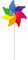 Moulin à Vent Multicolore XXL - Hauteur 120 cm Ø 62 cm - Jeu géant Plein air
