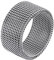Bandmax Farbiger Mesh Ring für Männer Frauen Twist Ring aus Edelstahl Bunter Mesh Bandring Ringgröße 57 Fingerring mit 10,2MM Breite Partner Ring Schickes Schmuckstück für Weinachten Geburtstag
