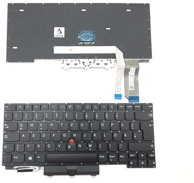 T-ProTek DEUTSCHE - Tastatur Schwarz mit Trackpoint kompatibel für Lenovo ThinkPad E14 Gen 2 (20TA)
