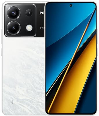 Poco X6 5G Smartphone, 8+256GB Handy ohne Vertrag, 120Hz 6,67 1,5k AMOLED Display, 64MP OIS Dreifach-Kamera, 5100mAh, 67W Turbo-Charge, Dual-SIM, Weiß (DE Version + 2 Jahre Garantie)