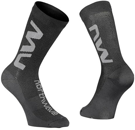 Northwave Extreme Air Fahrrad Socken schwarz/grau 2025: Größe: S (37-39)