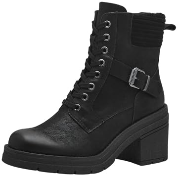 MARCO TOZZI Stivaletti da Donna con Lacci 2-25287-43, Stivali alla Moda, Nero, 38 EU