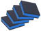 PATIKIL Rubber Anti Vibration Pads, 4 Pack 3 x 3 x 7/8 Inch Heavy EVA Center Isolation Mats Air Compressor Rubber Feet for Air Conditioner HVAC Washer and Dry