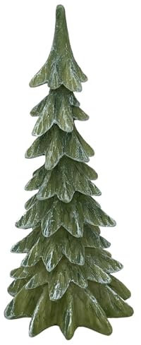 Dadeldo Living & Lifestyle Tannenbaum Dekoration grün Resin 19cm Weihnachtsdeko