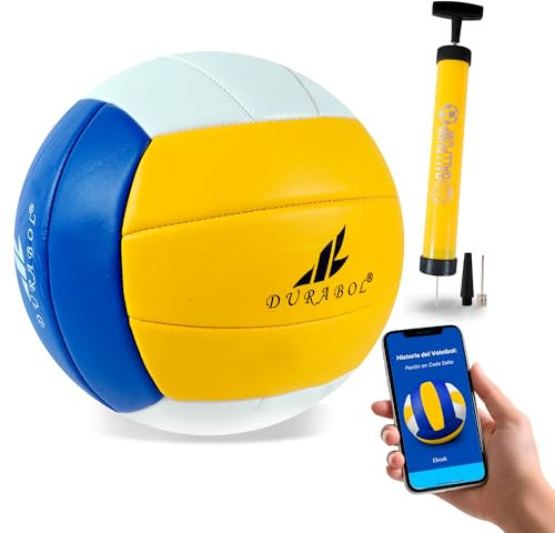 EMOCIONICA Beach-Volleyball, Unisex, weicher Beach-Volleyball, offizielle Größe, Volleyball, geeignet für alle Altersgruppen.