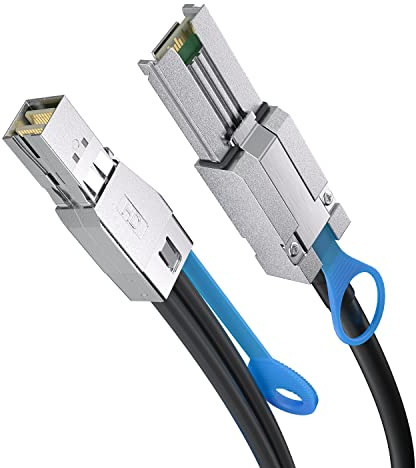 HiFiber Mini SAS SFF-8088 auf SFF-8644 Raid Kabel für HD-Datenserver mit hoher Packungsdichte, 6 Gbps, 1 meter (3.3ft)
