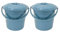 Best House | Plastic Bucket with Lid Handle | 10 Litres | BLUE | 2 Pcs | Household Bucket | Storage Buckets Bin Container, Multipurpose Use for Home, Garden and Workshops (Pack of 2)